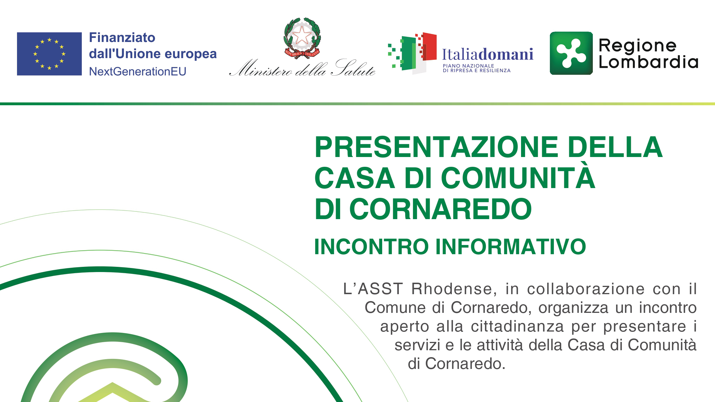 CDC Incontri serali Comune Cornaredo - Formato PDF